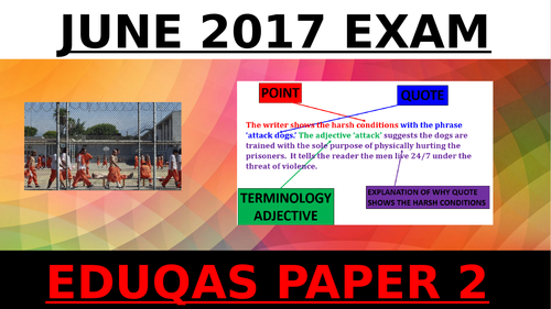 EDUQAS GCSE English Language 2017 Paper 2 Q2  (& examiner podcast) - PRISONS