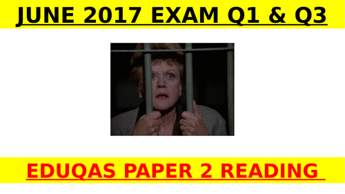 EDUQAS GCSE English Language 2017 Paper 2 Questions 1 and 3  (& examiner podcast) - PRISONS