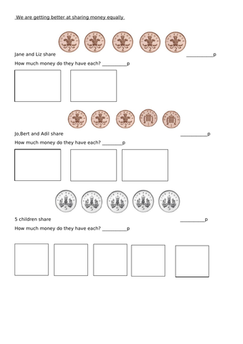 Sharing Money Equally