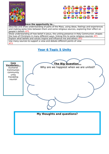 Come and See Year 6 topic 5 - Unity