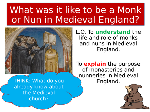 KS3 Medieval Monks and Nuns | Teaching Resources
