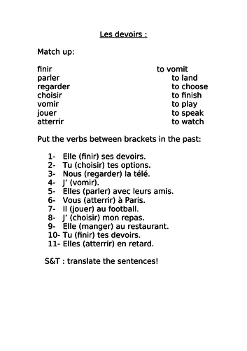 Studio 2 Rouge Module 1 Unit 5 Qu'est-ce que tu as  fait hier soir?