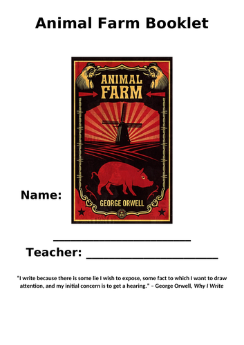 Animal Farm: Full Scheme & Resources (KS3)