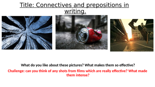 Connectives and prepositions