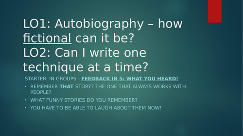 INSTANT COVER Anecdote Writing by Technique