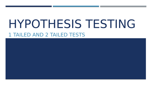 Hypothesis Testing