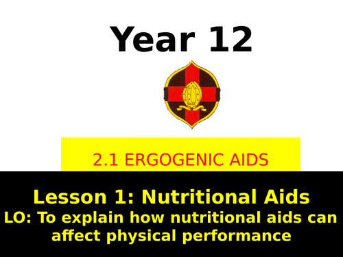 OCR A LEVEL PE- Nutritional Aids