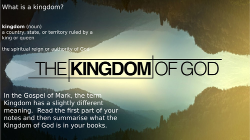 Teachings of Jesus - Kingdom of God