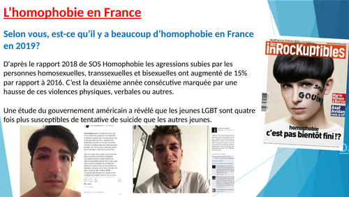 Quelle attitude envers les marginalisés: l'homophobie en France (Quelle vie pour les marginalisés?)