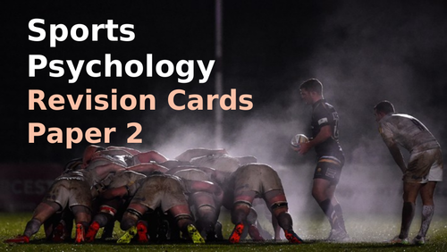 AQA A Level Sports Psychology Revision Cards
