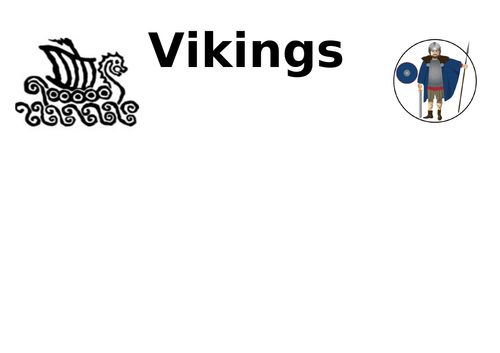 Viking topic cover sheet with key words
