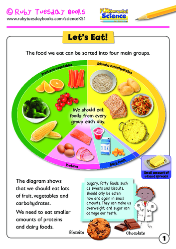 Let’s eat! Healthy food plate information