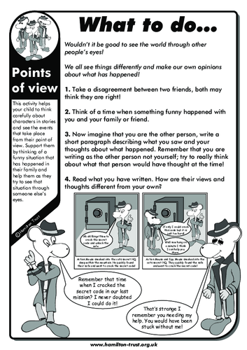 Points of view - English Homework - UKS2 | Teaching Resources