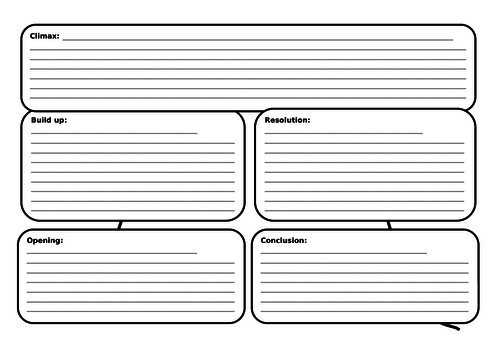 Story board mountain - lined