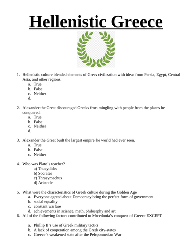 Secondary greece resources