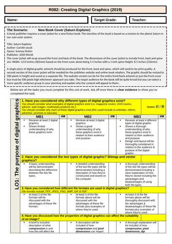 R082 - OCR iMedia - Student Friendly Checklist