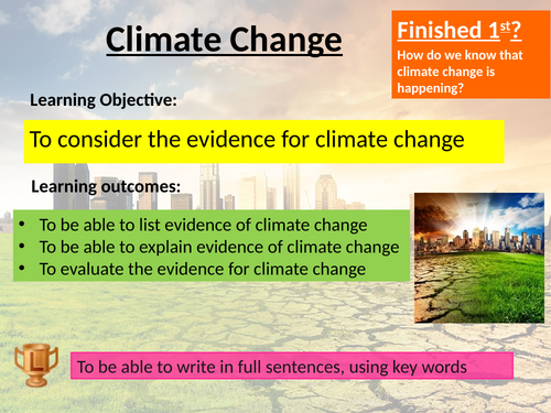 AQA Climate change GCSE set of lessons