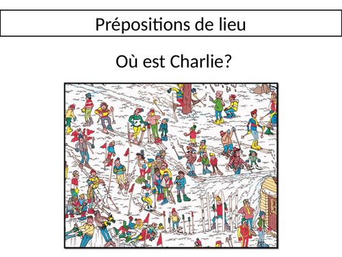 Preposition de lieu - Preposition of places