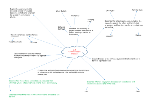 Communicable Disease Revision Mind Map | Teaching Resources