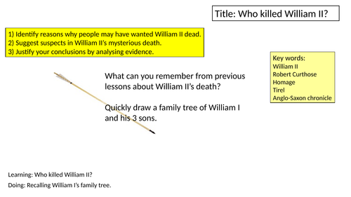 Who killed William II?