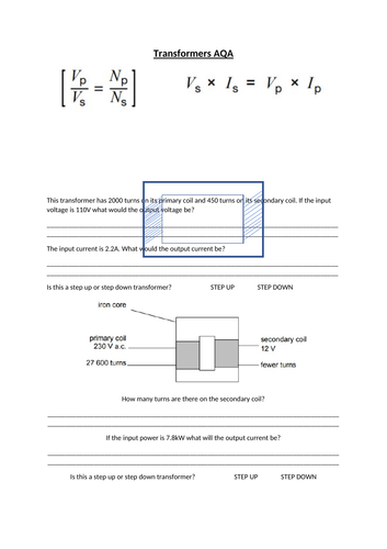 High level  transformer calculations