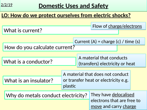 Domestic uses and safety