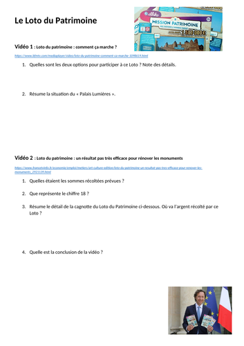 Le loto du Patrimoine