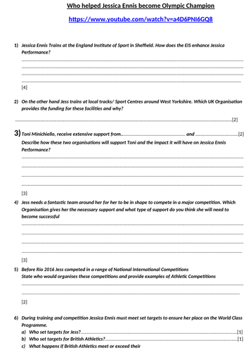 Unit 3 Sport Organisation LO1