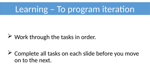 Loops Iteration Lesson (While and for)