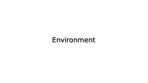 Environment project