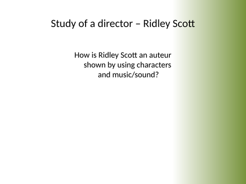 Auteur Ridley Scott