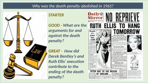Why was the death penalty abolished in 1965?