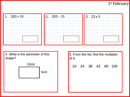 Year 6 SATs Review Starter - February + March