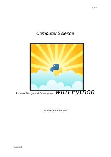 GCSE Python Student Task Booklet