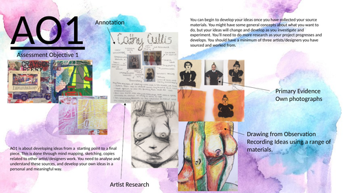 Aqa Art Textiles Assessment Objectives Explained Teaching Resources