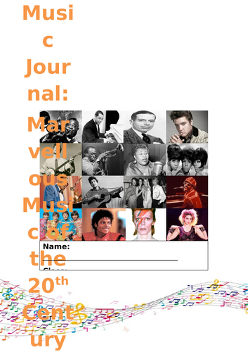 Music Planning and Accompanying Music Journal - 20th Century Theme