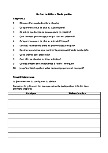 Un sac de billes analysis image