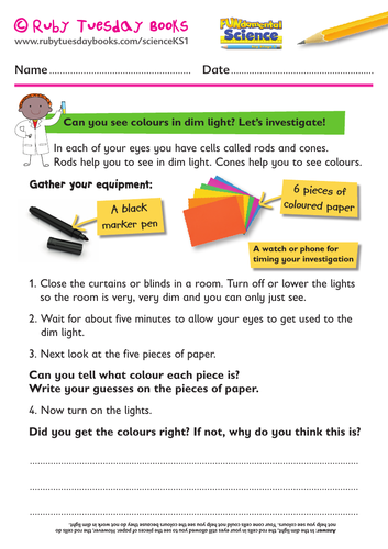 Can you see colours in dim light investigation