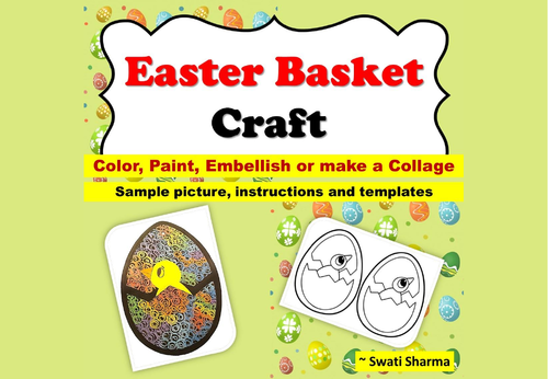 Easter Basket Template Craft