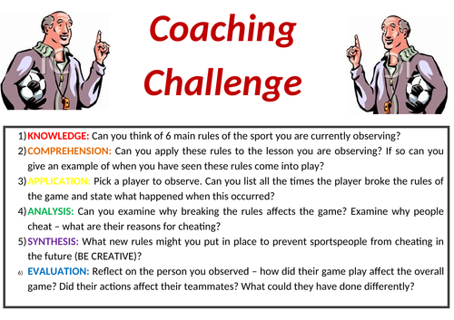 Coaching Challenge Card