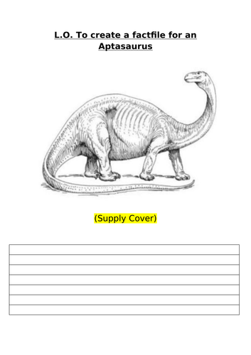 Comparing Dinosaurs KS1 | Teaching Resources