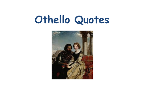 OTHELLO QUOTES