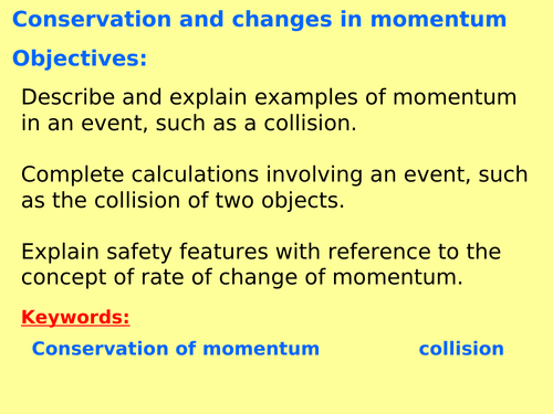 New AQA P5.14 (New Physics spec 4.5 - exams 2018) - Changes in momentum (TRIPLE ONLY)