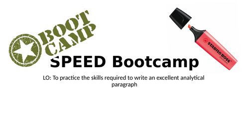 KS3 SPEED Analytical Writing Lesson - Private Peaceful