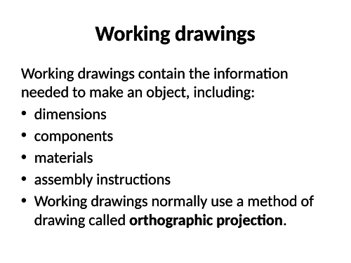 Introduction to 3rd angle orthographic projection.