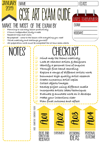 Unit 2 Exam Pupil Advice & Planning Sheet