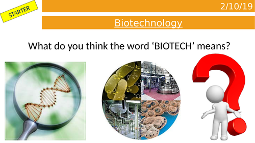 KS3 Biotechnology Lesson
