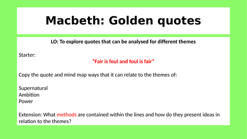 macbeth quotes about power