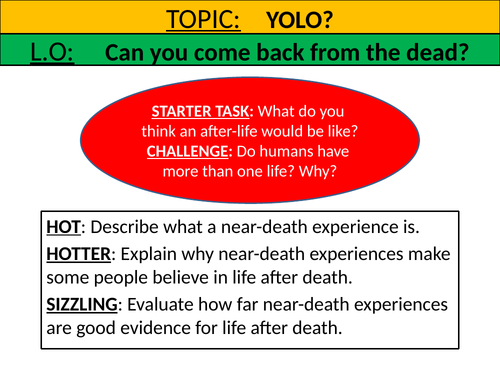 Can you come back from the dead?