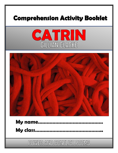 Catrin Comprehension Activities Booklet!